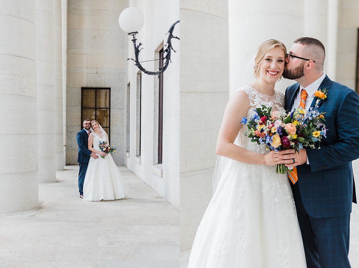 Ashley D Photography, Ohio Statehouse, Royal Blue Wedding
