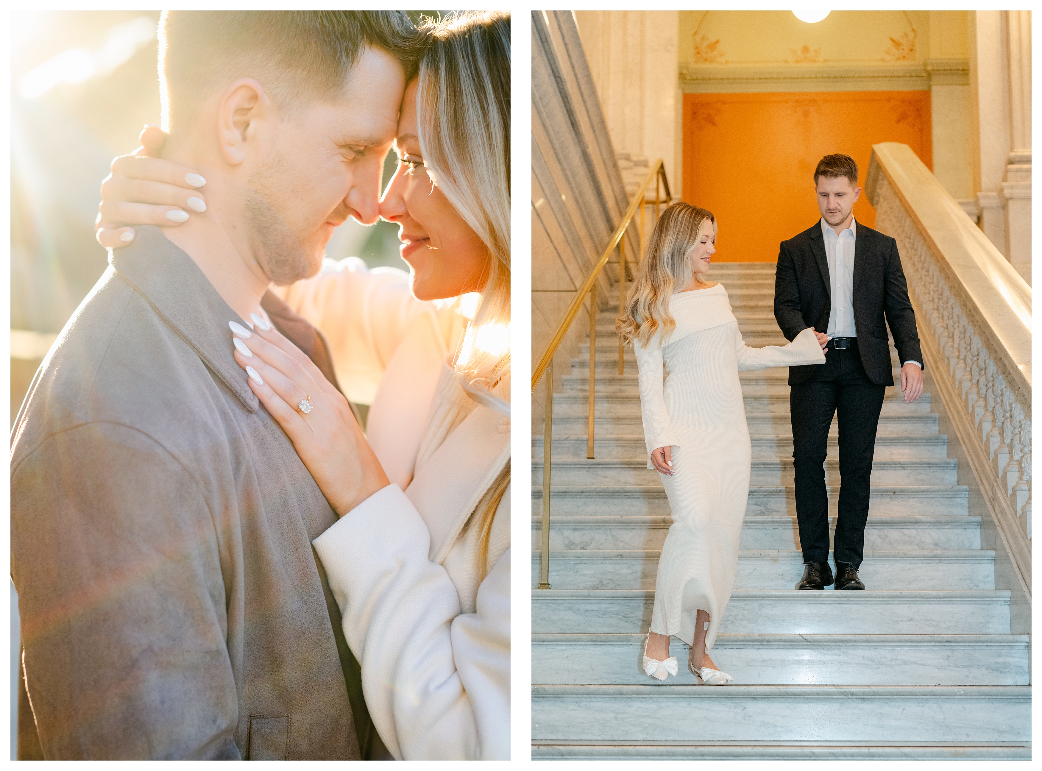 downtown columbus engagement session ashley d photos