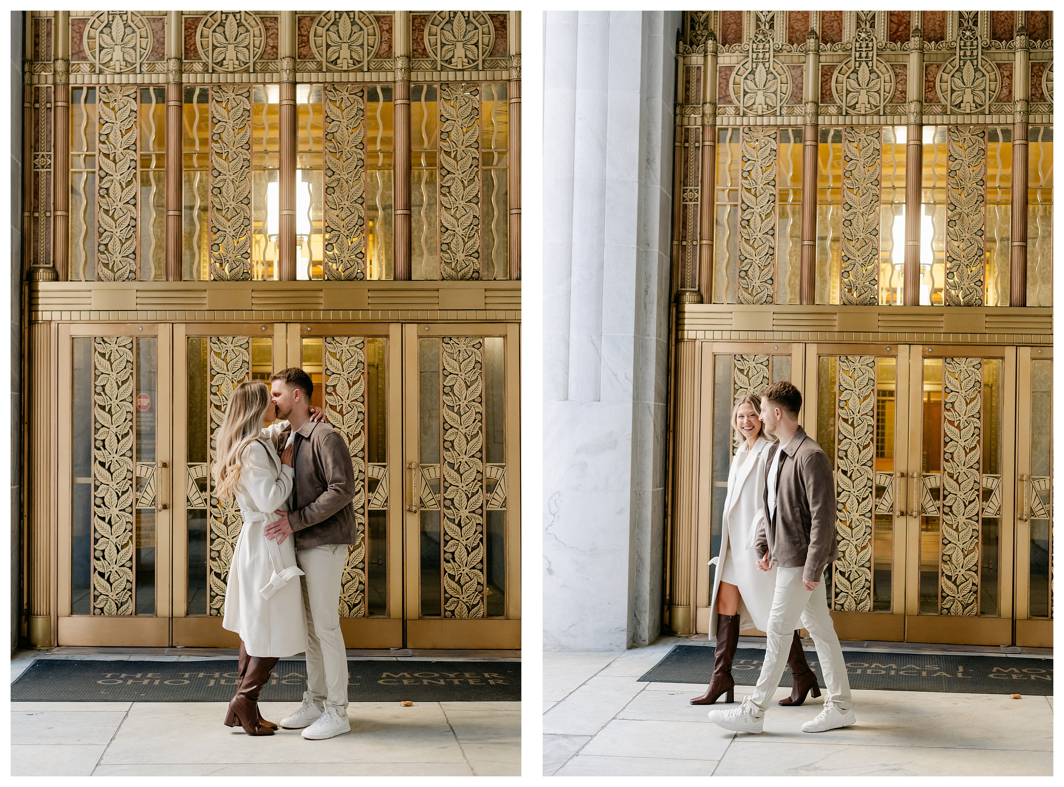 downtown columbus engagement session ashley d photos