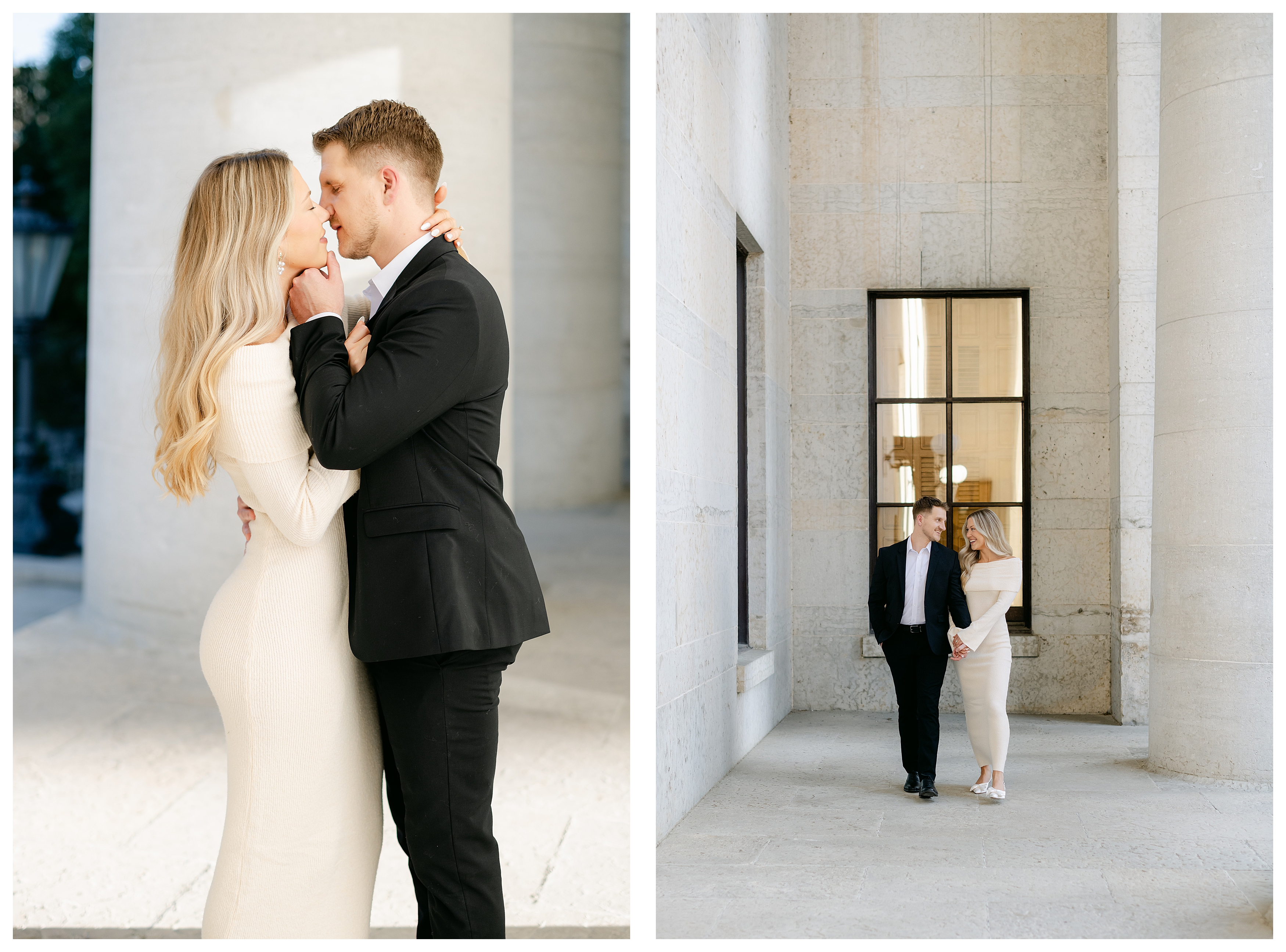 downtown columbus engagement session ashley d photos